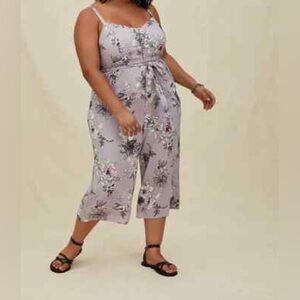Torrid Lavender Floral Jumpsuit